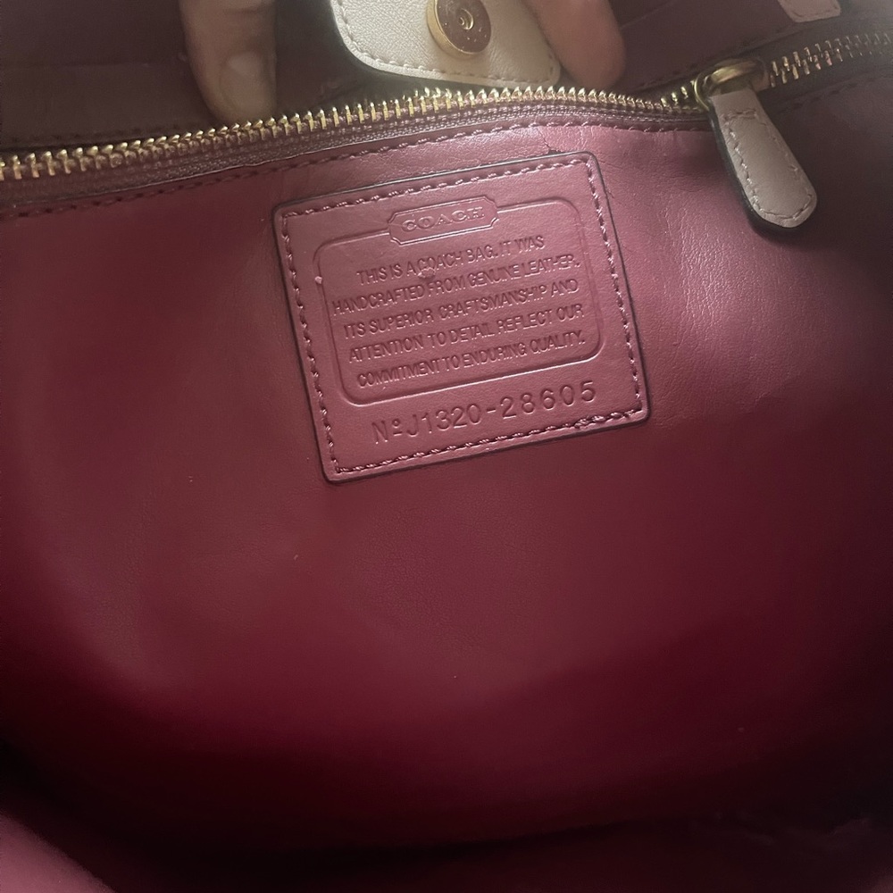 Coach Madison Embossed Python Tote - Picture 4 of 4